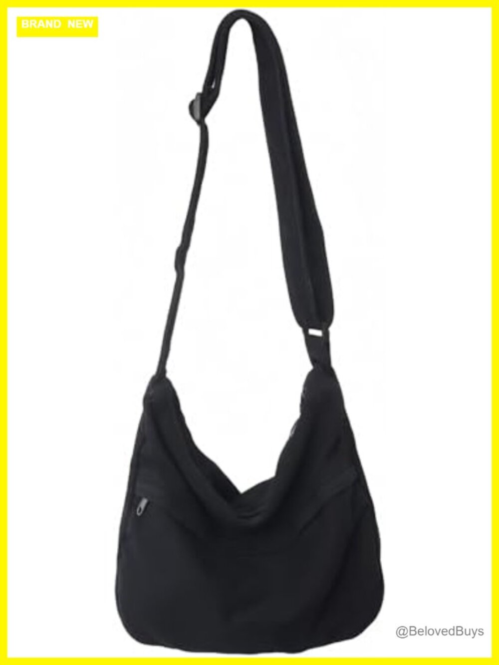 Canvas Hobo Crossbody Messenger Bag Vintage Aesthetic Travel Work